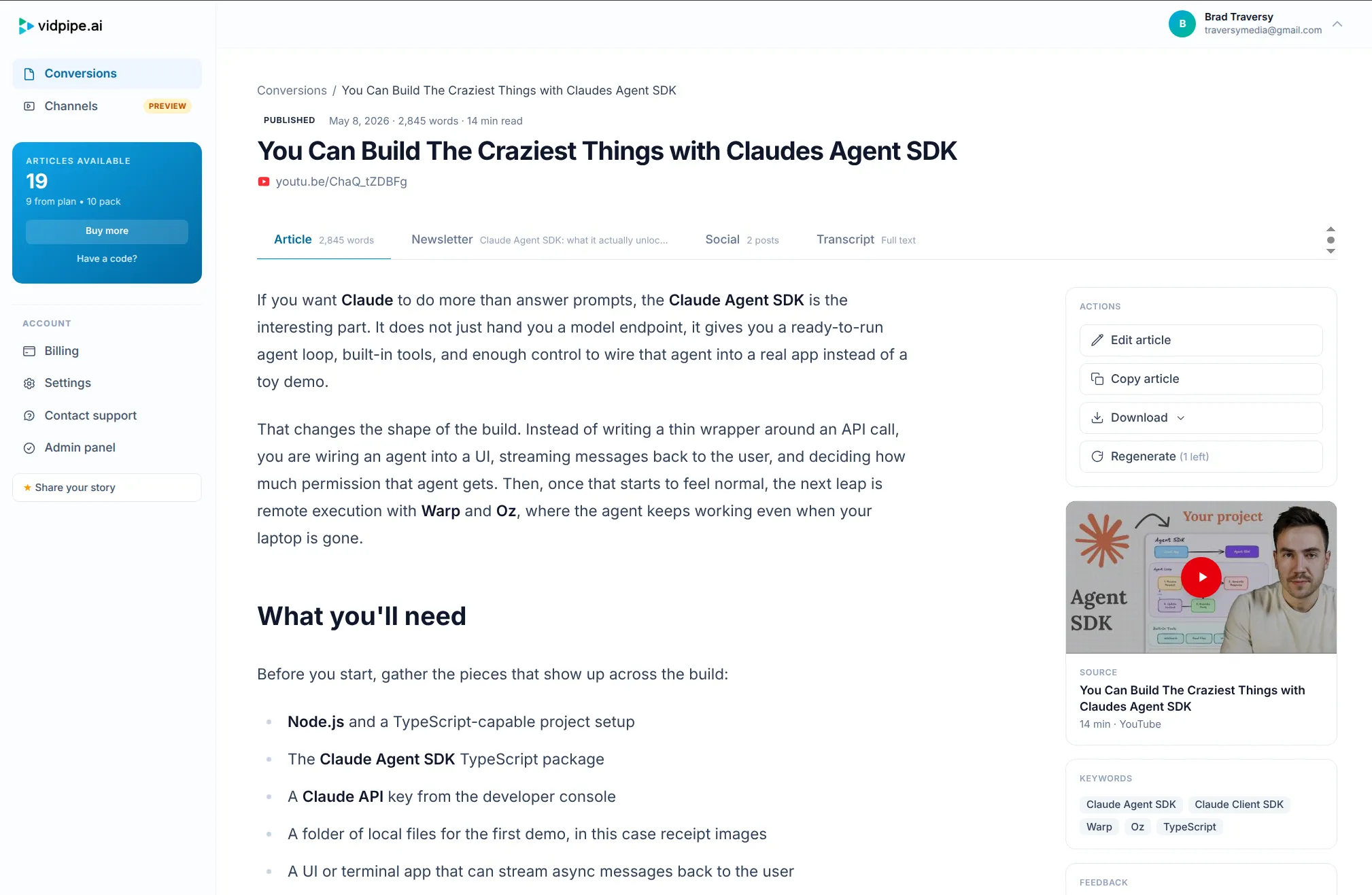 Vidpipe screenshot 2