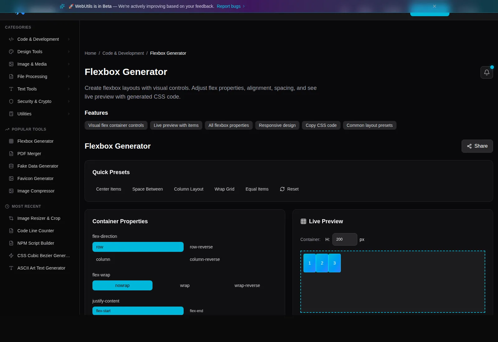 WebUtils screenshot 1
